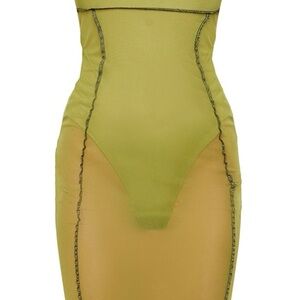 PrettyLittleThing Green Shapewear Bodycon Dress